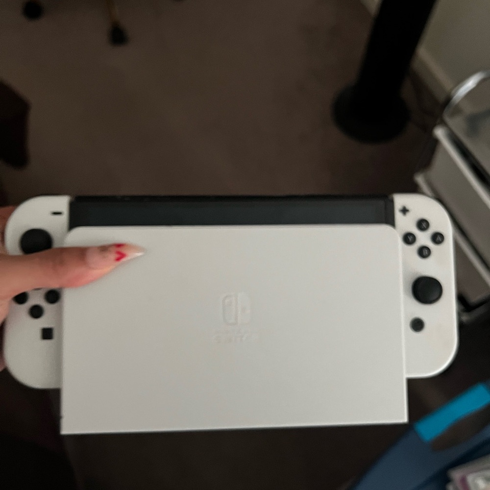 Nintendo Handheld Console - White and Black with 6 Games